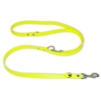 Mystique® Biothane verstellbare Leine 19mm neon gelb 200cm
