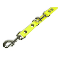 Mystique® Biothane verstellbare Leine 19mm neon gelb 200cm