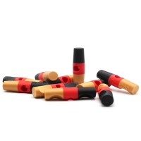 MewogS Plastic toggle Wurfgriff Dummy schwarz-rot-gold 5