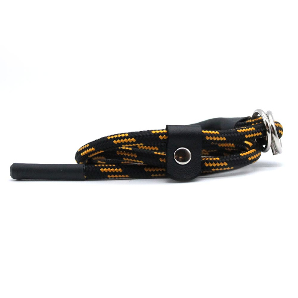 MewogS Kurzführer 65cm LIGHT mit Zugstopp schwarz/gold