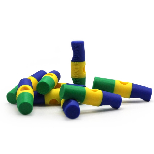 MewogS Plastic toggle Wurfgriff Dummy blau-gelb-grün 15