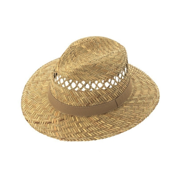 Strohhut Unisex mit gerade Krempe 60