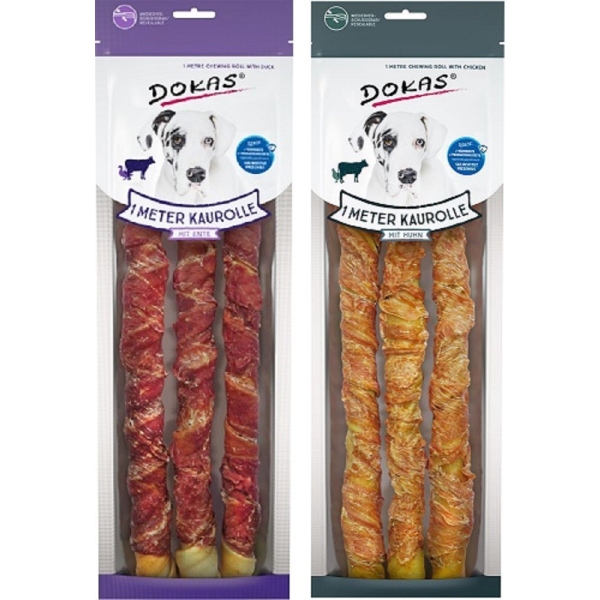 DOKAS - Kaurollen Mix-Set – Huhn & Ente (2x315 g)