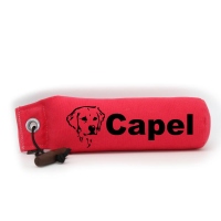 Mystique Dummy Einzel Name hot pink Golden Retriever Kopf