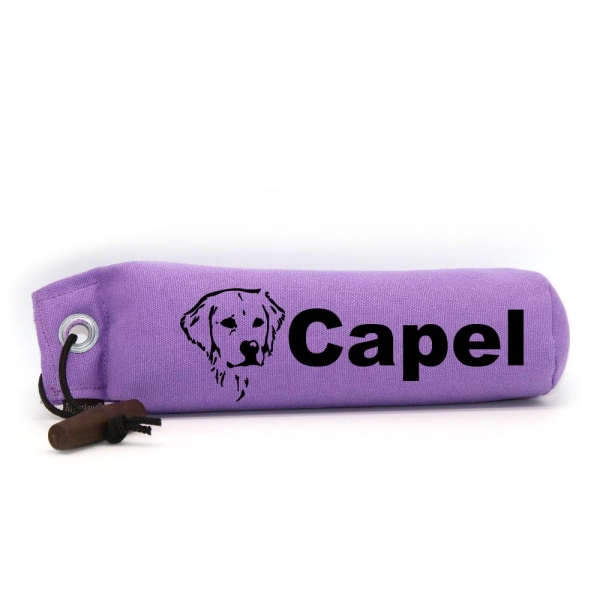 Mystique Dummy Einzel Name lila Golden Retriever Kopf