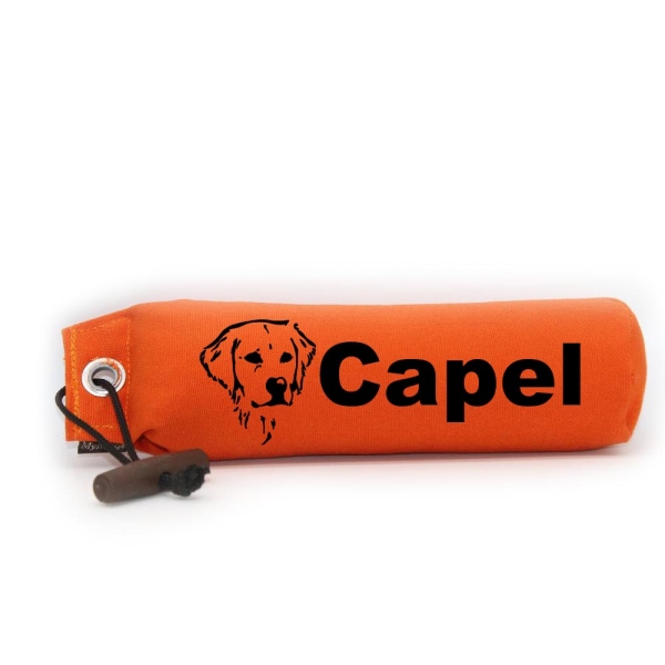 Mystique Dummy Einzel Name orange Golden Retriever Kopf