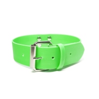 Mystique® BioThane® Schweißhalsband 38 mm Neon Grün 35-45cm