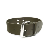 Mystique® BioThane® Schweißhalsband 38 mm Khaki 55-65cm