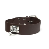 Mystique® BioThane® Schweißhalsband 38 mm Braun