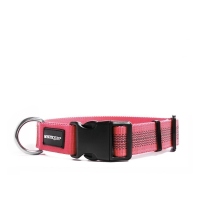 Mystique Gummiertes Halsband 30-40cm 25mm neon pink