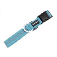 Mystique Gummiertes Halsband 30-40cm 30mm hellblau