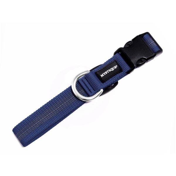 Mystique Gummiertes Halsband 40-50cm 30mm royal blau