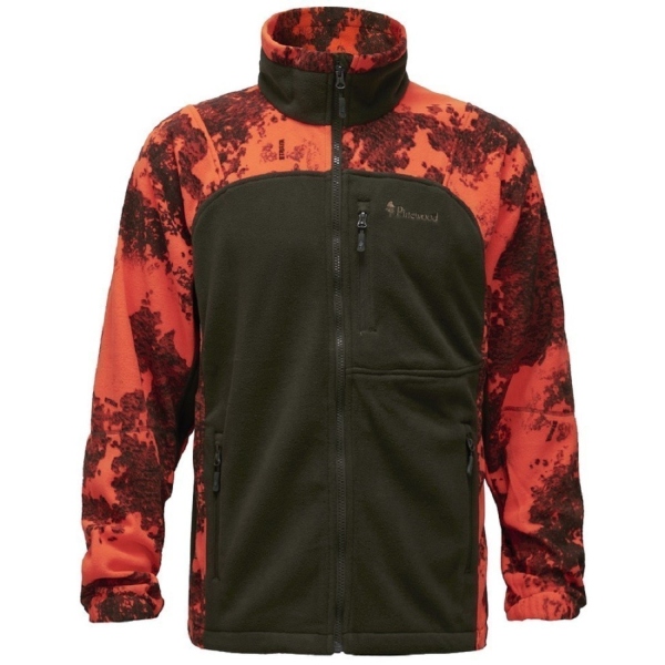 Pinewood 8761 Furudal Hunters Camou Fleecejacket Strata Blaze/H.Green (992)