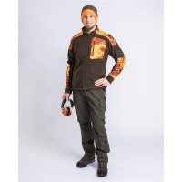 Pinewood 5619 Smaland Hunters Camou Fleece Jacke H.Brown/Strata Blaze (269)