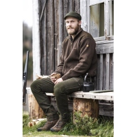 Pinewood 5479 Hurricane Full Zip Sweater D.Brown Melange (235) XL