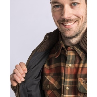 Pinewood 5479 Hurricane Full Zip Sweater D.Brown Melange (235) XXL