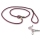 Mystique® Field trial Moxonleine Retrieverleine 6mm 130cm mit Zugbegrenzung weinrot