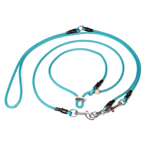 Mystique Hunting Profi Umhängeleine 6mm mit Zugbegrenzung L 325cm türkisblau