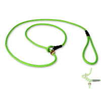 Mystique® Field trial Moxonleine Retrieverleine 6mm 150cm mit Zugbegrenzung neon grün