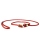 Mystique® Field trial Moxonleine Retrieverleine 6mm 150cm rot / schwarz