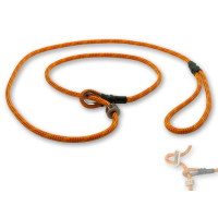 Mystique® Field trial Moxonleine Retrieverleine 6mm 150cm mit Zugbegrenzung orange / rot