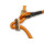 Mystique® Field trial Moxonleine Retrieverleine 6mm 150cm mit Zugbegrenzung orange