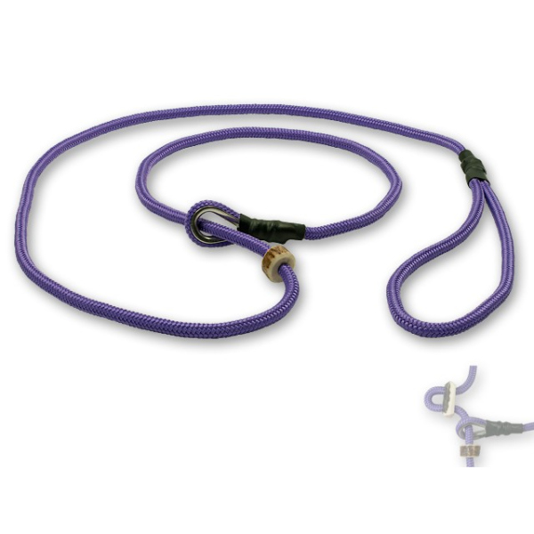 Mystique® Field trial Moxonleine Retrieverleine 6mm 150cm mit Zugbegrenzung lila