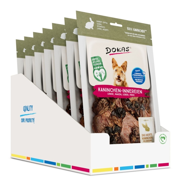 DOKAS - Kaninchen-Innereien 7er Pack (7 x 100g)