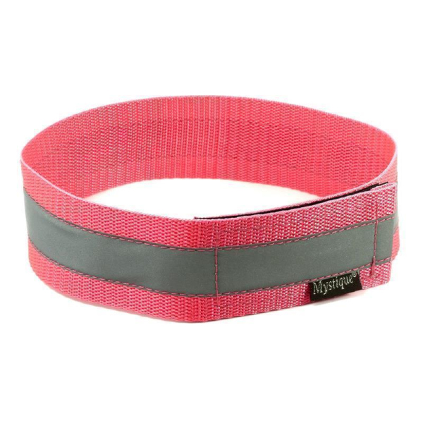 Mystique® Signalhalsband mit Klettverschluss Reflexhalsband 40cm neon pink