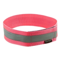 Mystique® Signalhalsband mit Klettverschluss Reflexhalsband 50cm neon pink