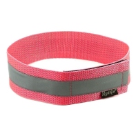 Mystique® Signalhalsband mit Klettverschluss Reflexhalsband 55cm neon pink