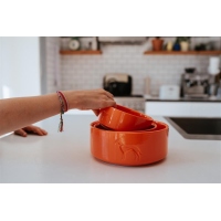 Hunter Keramiknapf Osby Glazed orange