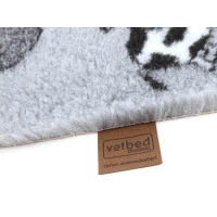 Vetbed Isobed SL grau mit Kühen 100 x 75cm