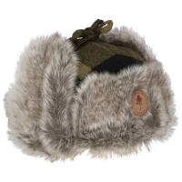 Pinewood 1420 Classic karierte Wintermütze Grün/ Schwarz (101) M-L