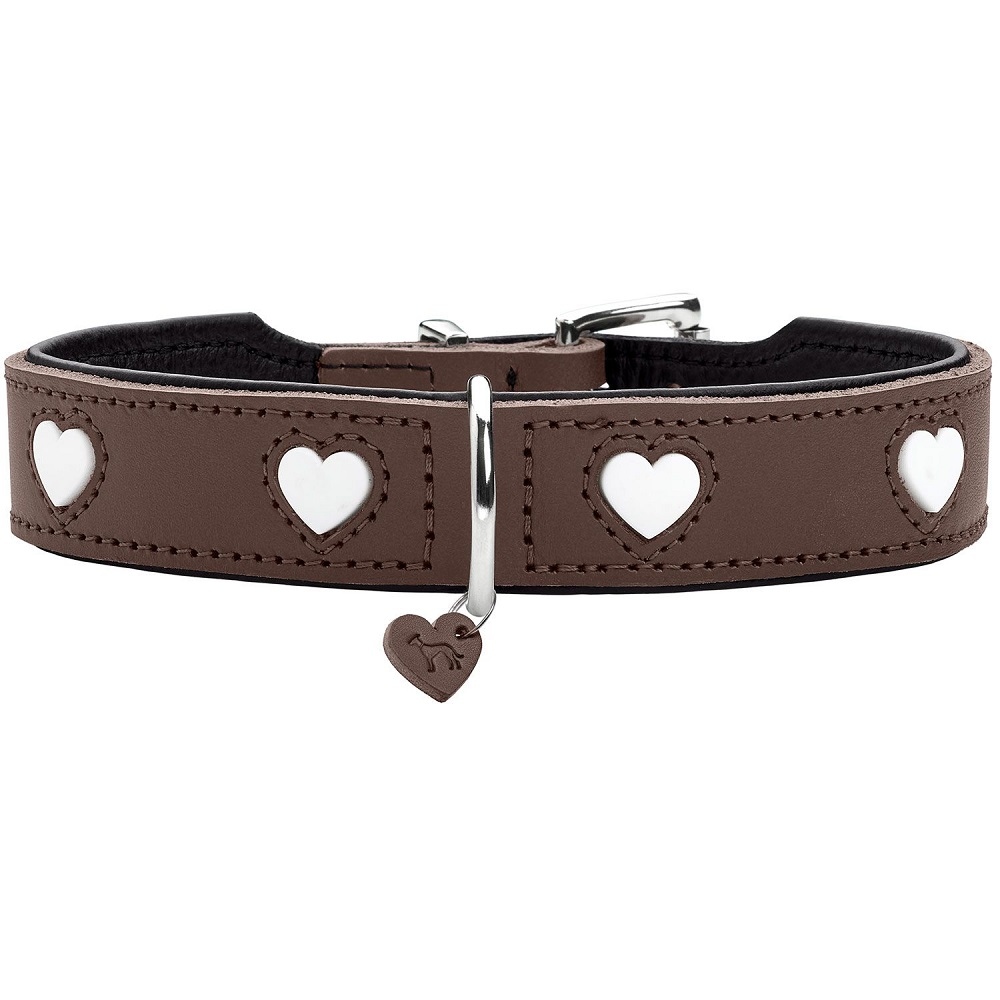 HUNTER Halsband Love braun/schwarz - Marios Dogshop - nur das Beste fr  Ihren vierbeinigen Liebling