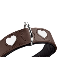 HUNTER Halsband Love braun 80