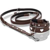 HUNTER Halsband Love braun 80