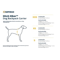 Ruffwear Hitch Hiker Dog Backpack Carrier Basalt Gray