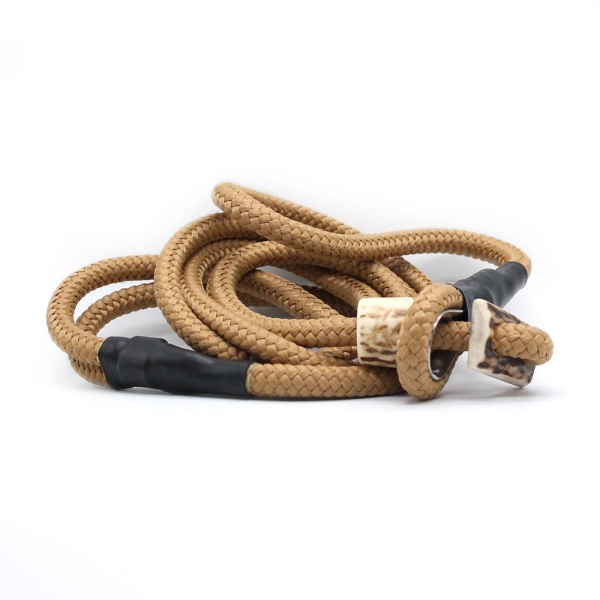 MewogS Moxonleine 8mm HORN mit Zugbegrenzung 100cm beige