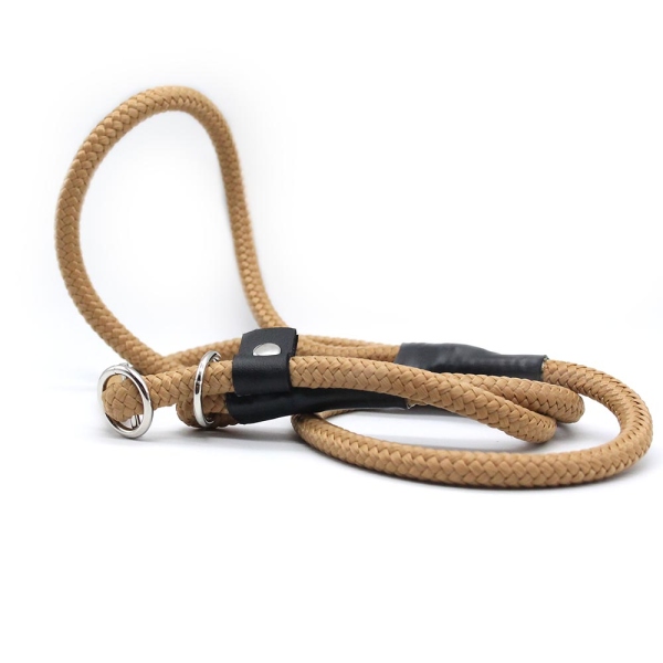 MewogS Moxonleine 8mm LIGHT mit Zugbegrenzung 100cm beige