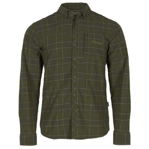 Pinewood 5122 Abisko Trekking Langarmhemd Mossgreen (135)