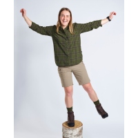 Pinewood 3122 Abisko Trekking Langarmhemd Damen Mossgreen (135) XL