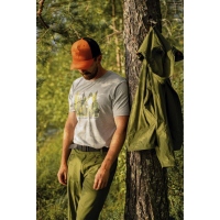 Pinewood 5449 Finnveden Recycled Outdoor T-Shirt L.Grey Melange Forest (463)