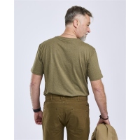 Pinewood 5449 Finnveden Recycled Outdoor T-Shirt Olive Melange Pine Tree (769) XXL