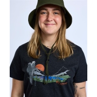 Pinewood 3449 Finnveden Recycled Outdoor Damen T-Shirt D.Anthracite Melange Sunset (464) S