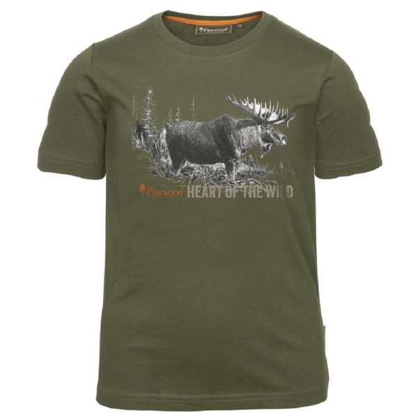 Pinewood 6466 Elch T-Shirt Kids Green (100)