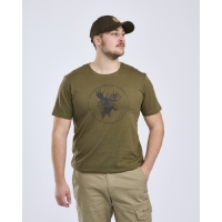 Pinewood 5450 Elch T-Shirt Olive (107) XL