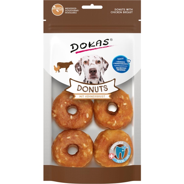 DOKAS - Donuts mit Hühnerbrust 1er Pack (1x160g)