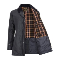 Walker and Hawkes Damen Wachsjacke Victoria – Navy