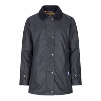 Walker and Hawkes Damen Wachsjacke Victoria – Navy